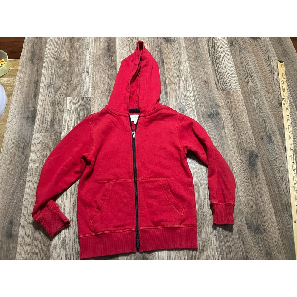 SCOUT + RO Hoodie, Boy's Size 8, Red, Full Zip, Long Sleeve